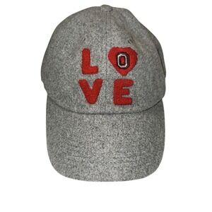 Top of the World Gray and Red Love Hat
